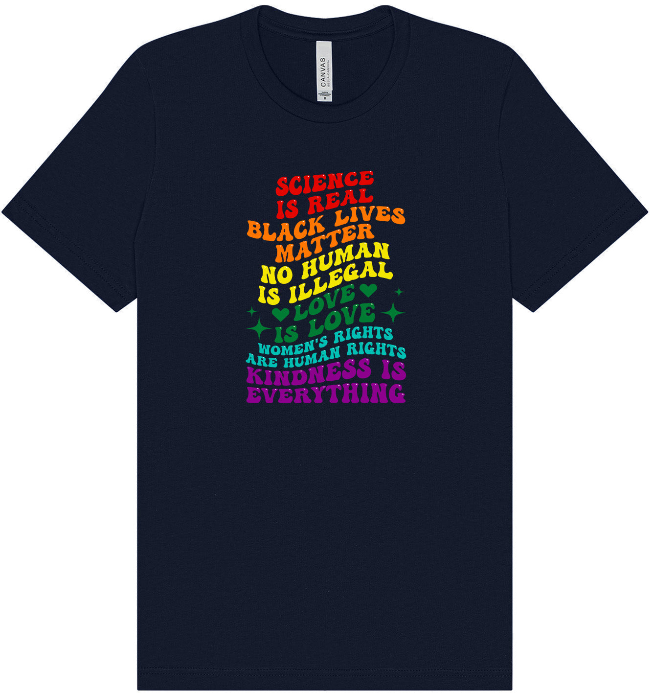Science Is Real Adult Bella Canvas Shirt