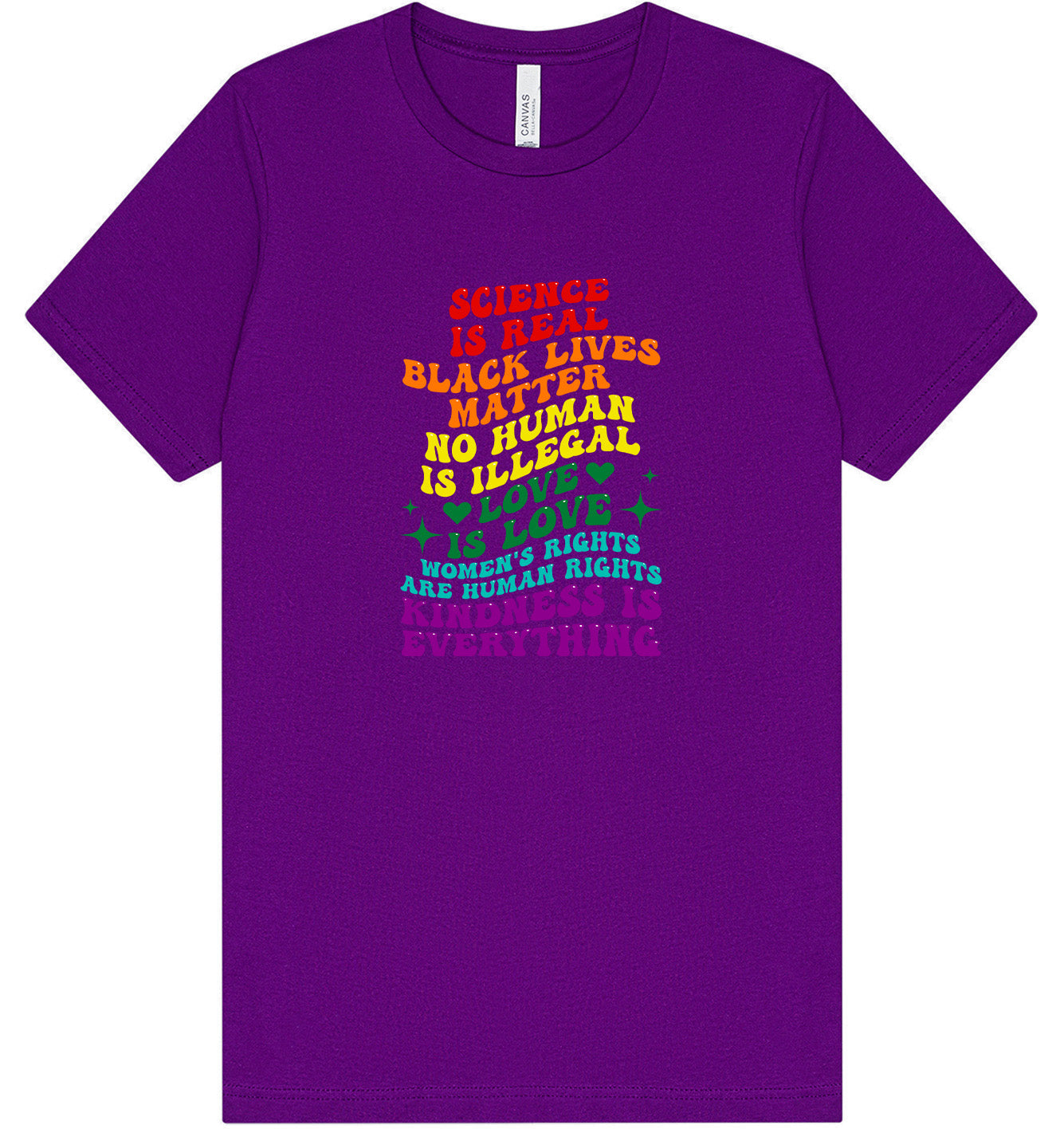 Science Is Real Adult Bella Canvas Shirt