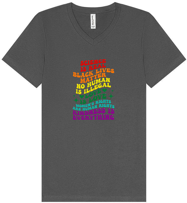 Science Is Real Unisex V-Neck Shirt