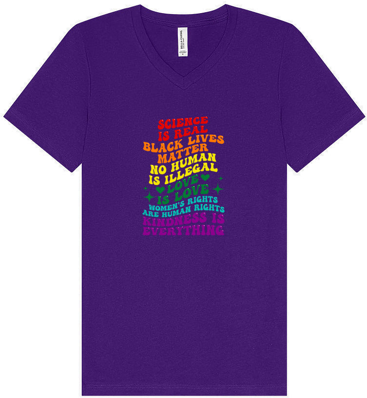 Science Is Real Unisex V-Neck Shirt