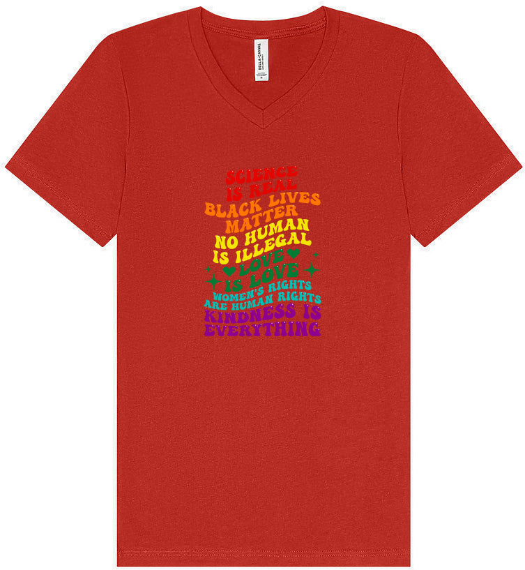 Science Is Real Unisex V-Neck Shirt