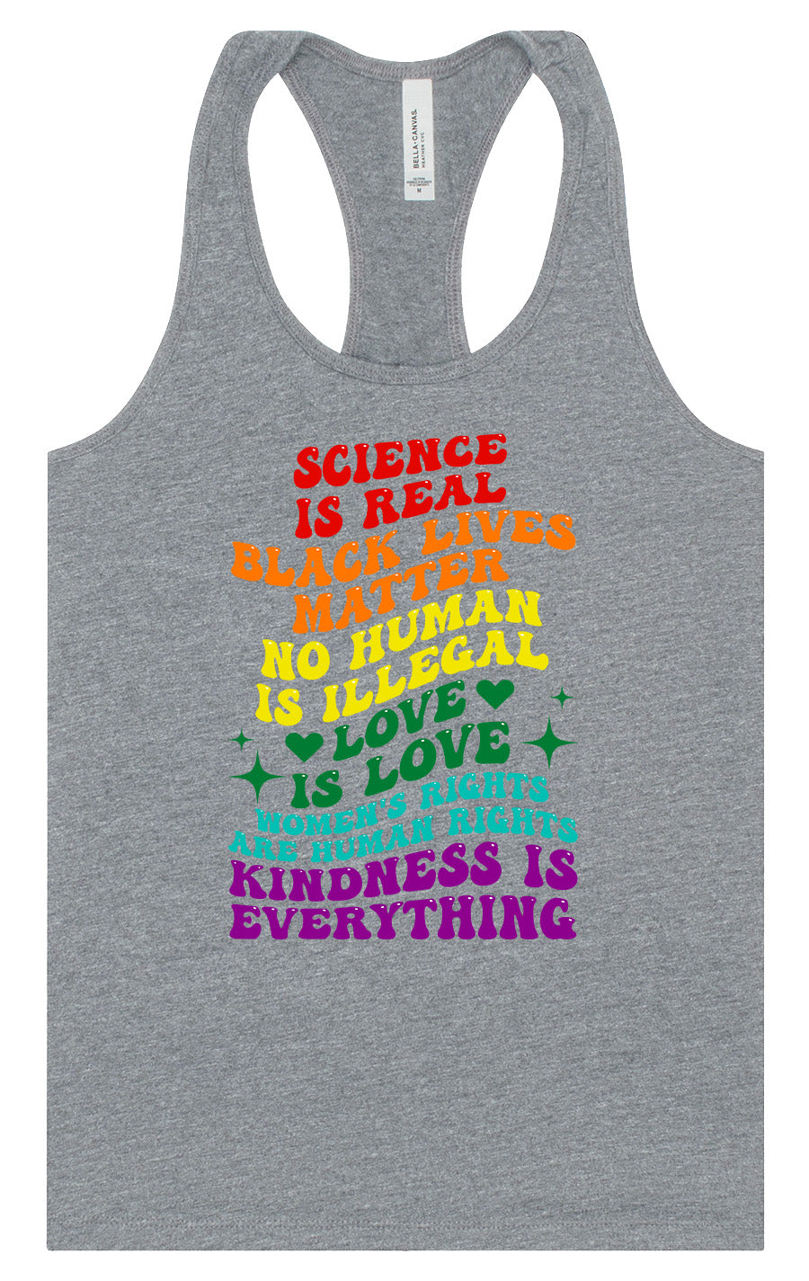 Science Is Real Women's Racerback Tank