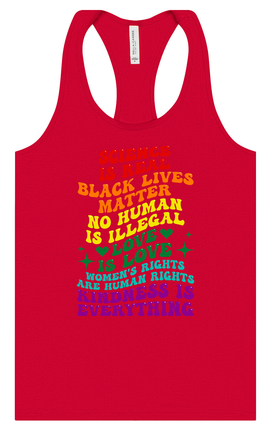 Science Is Real Women's Racerback Tank