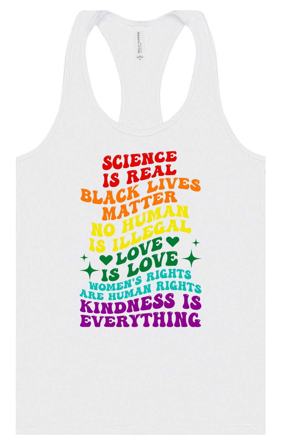 Science Is Real Women's Racerback Tank