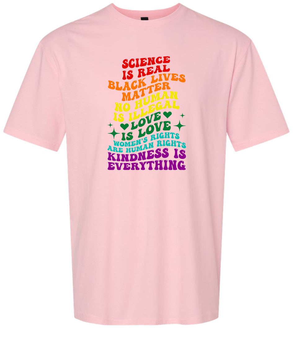 Science Is Real Adult Gildan Soft Shirt