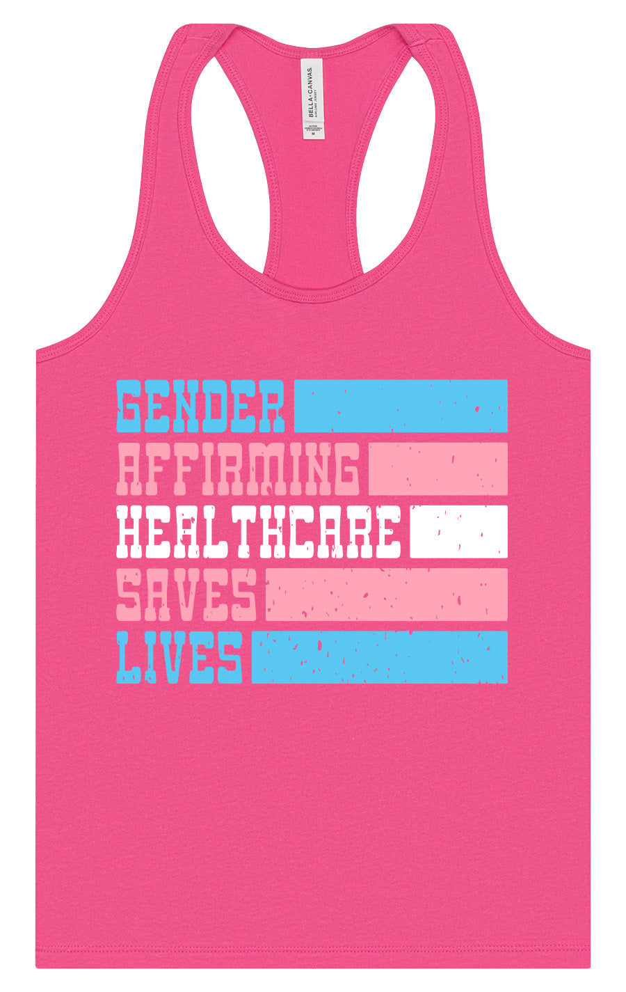 Gender Affirming Healthcare Saves Lives Women's Racerback Tank