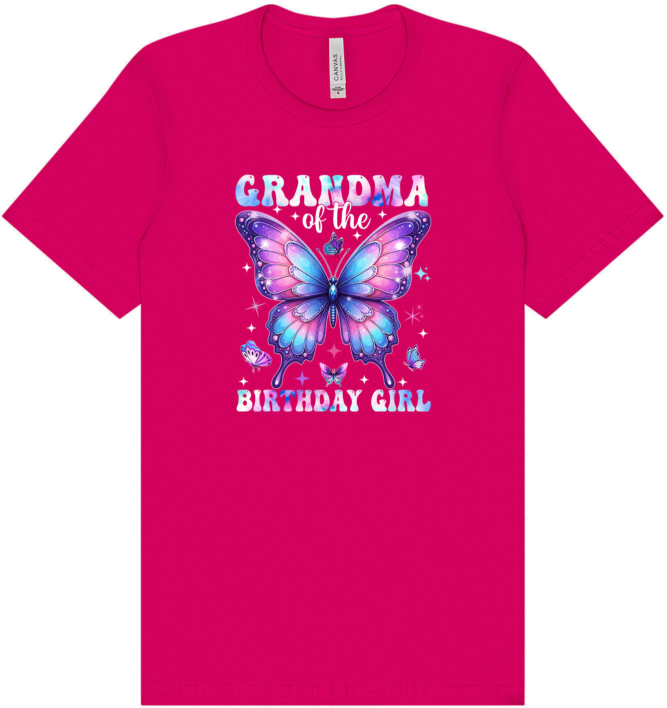 Grandma of the Birthday Girl Adult Bella Canvas Shirt