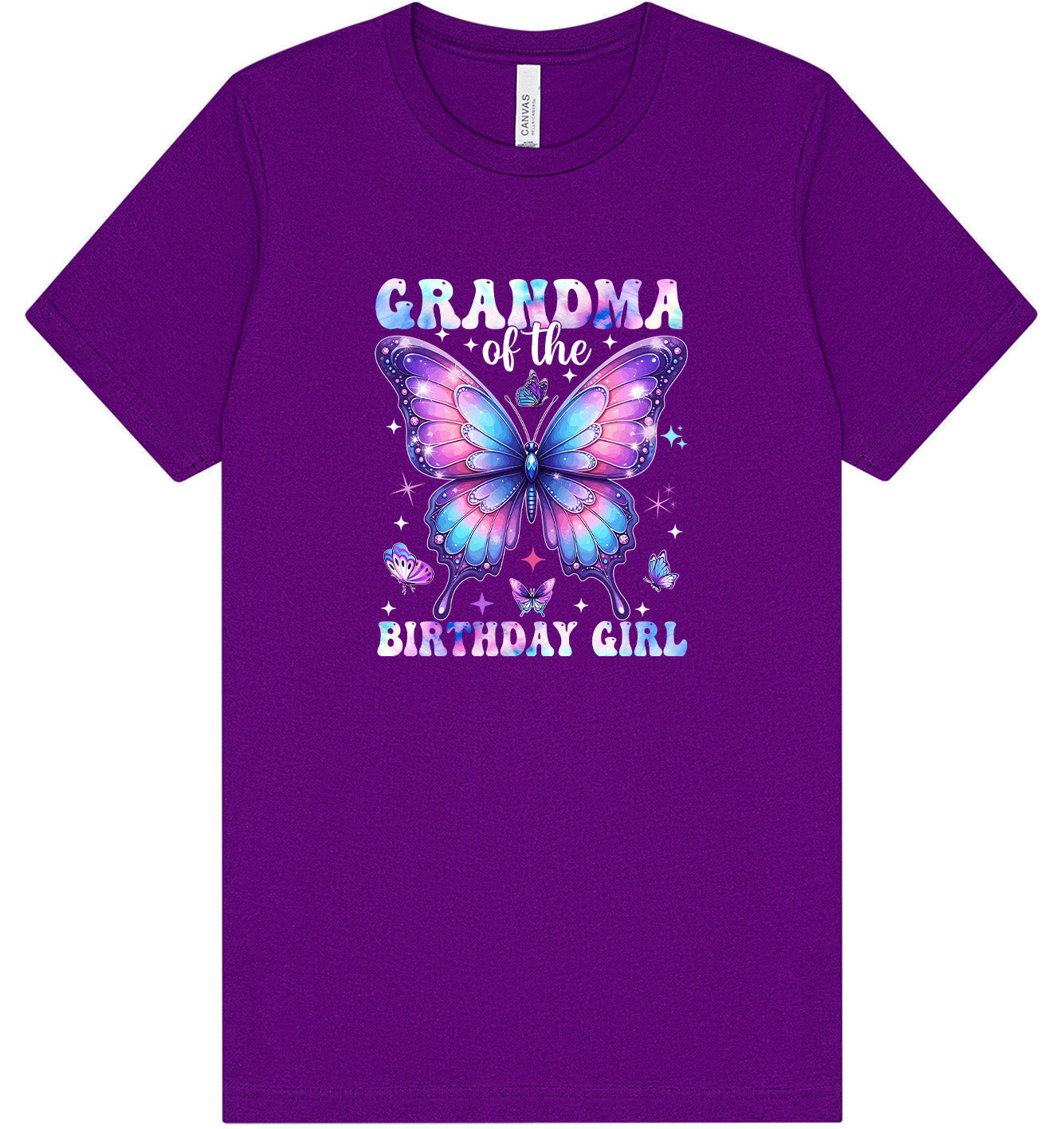Grandma of the Birthday Girl Adult Bella Canvas Shirt