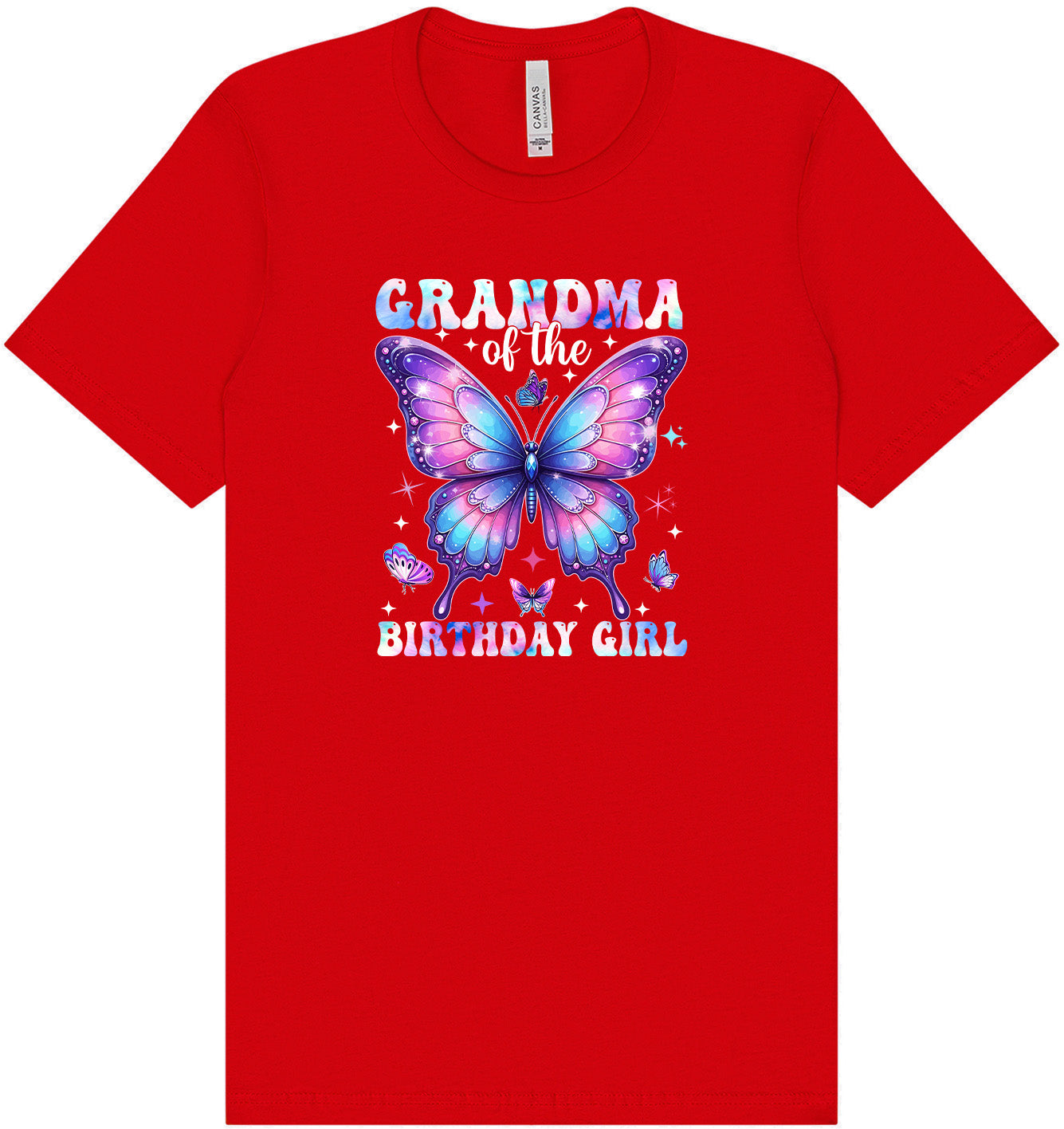 Grandma of the Birthday Girl Adult Bella Canvas Shirt