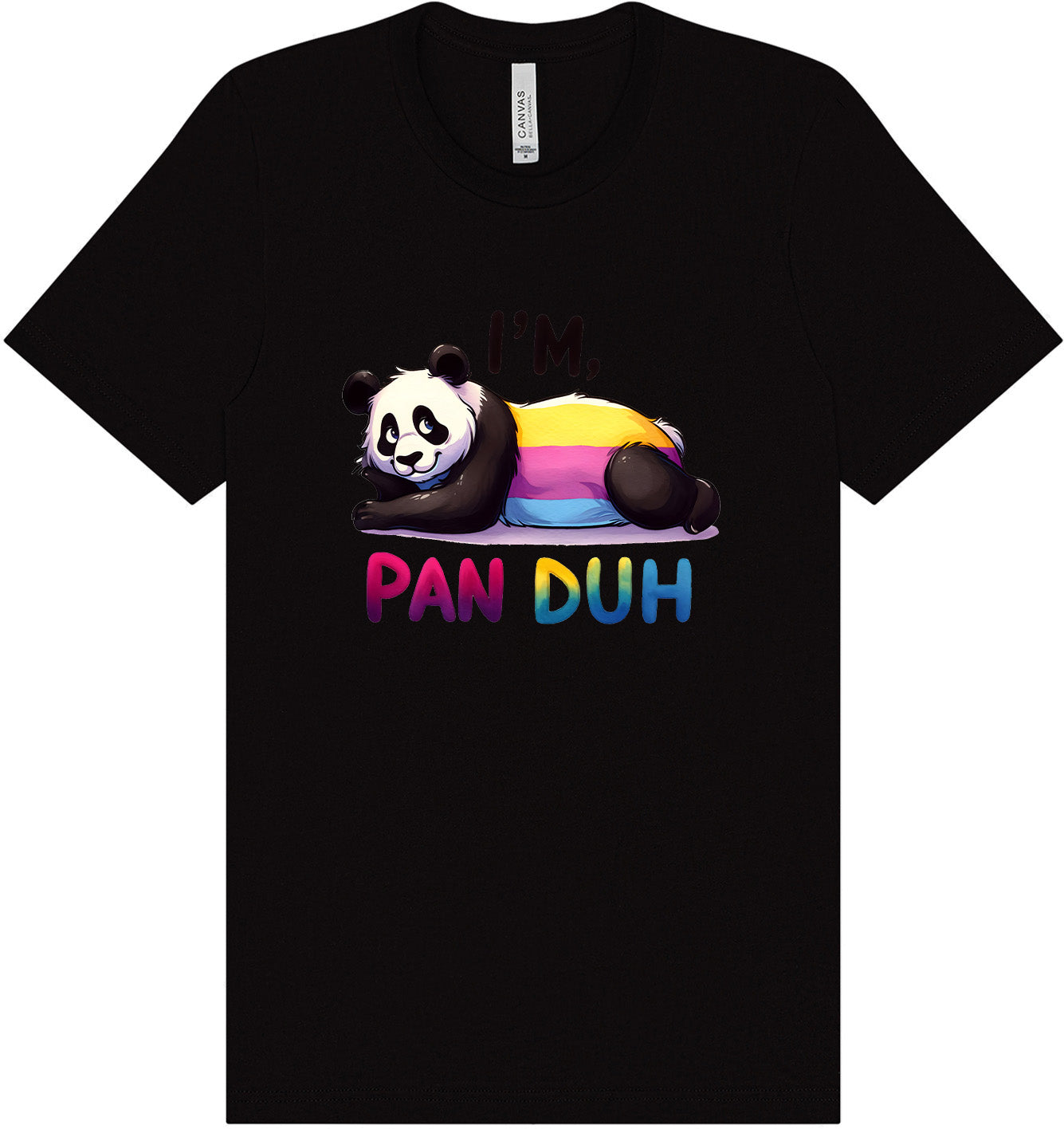 Pan Duh Panda Adult Bella Canvas Shirt