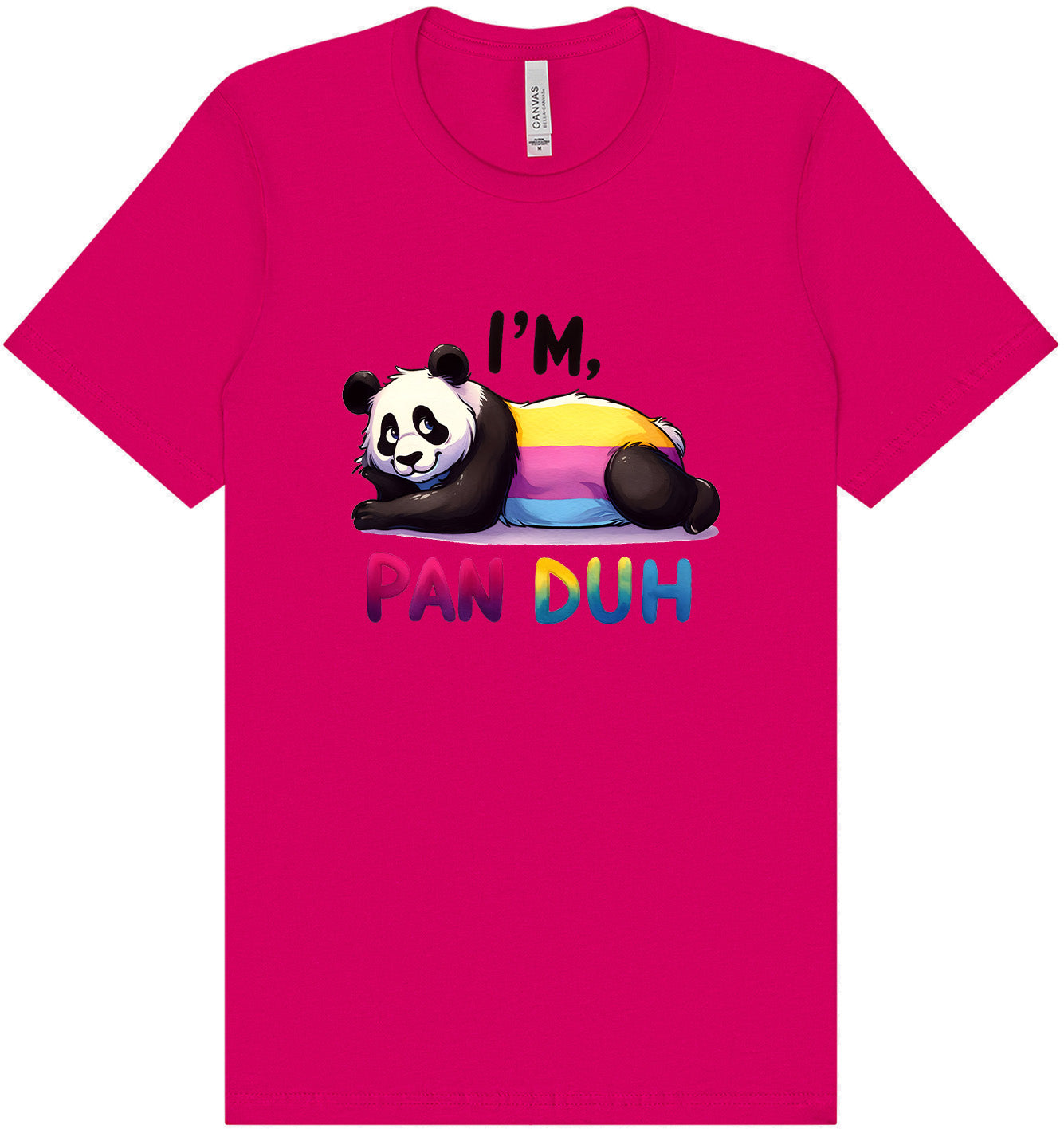 Pan Duh Panda Adult Bella Canvas Shirt