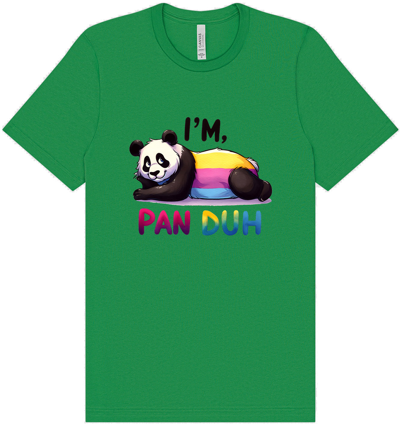 Pan Duh Panda Adult Bella Canvas Shirt