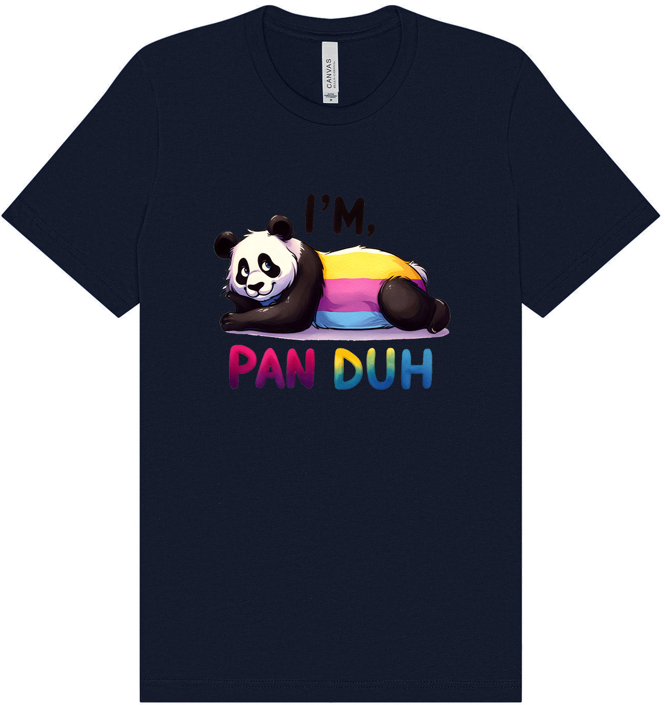 Pan Duh Panda Adult Bella Canvas Shirt