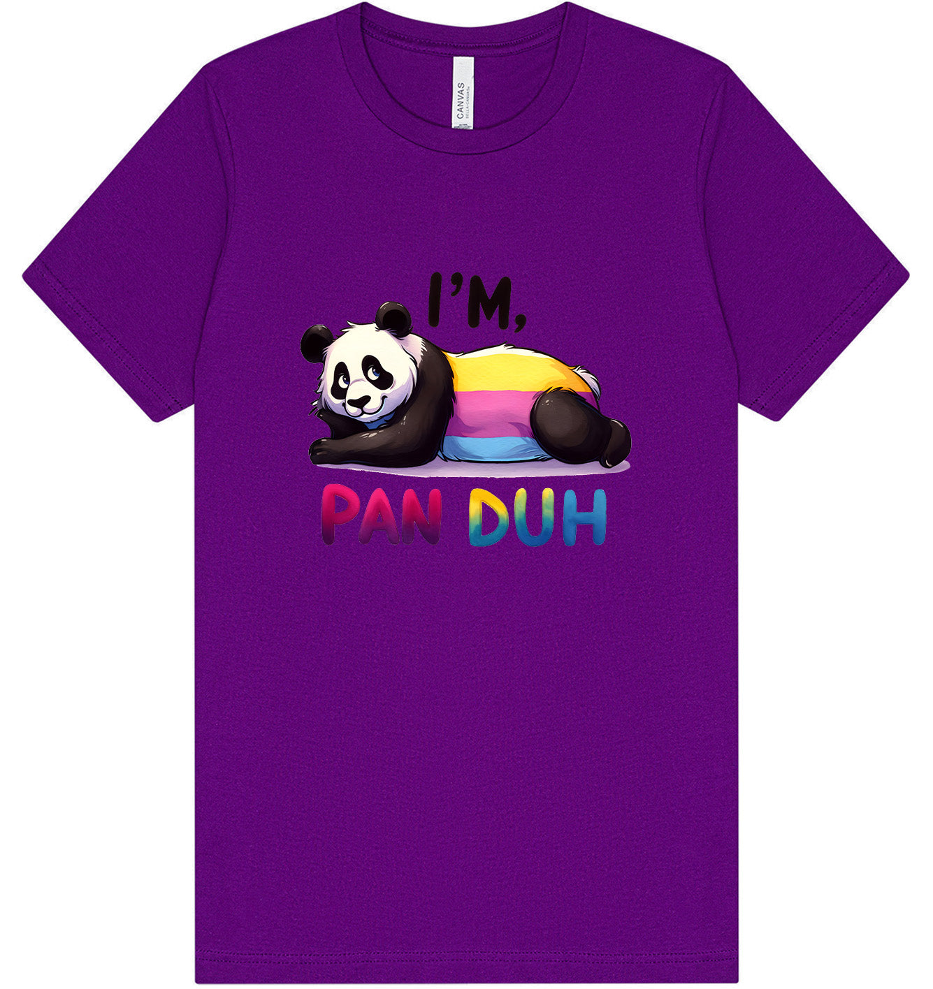 Pan Duh Panda Adult Bella Canvas Shirt