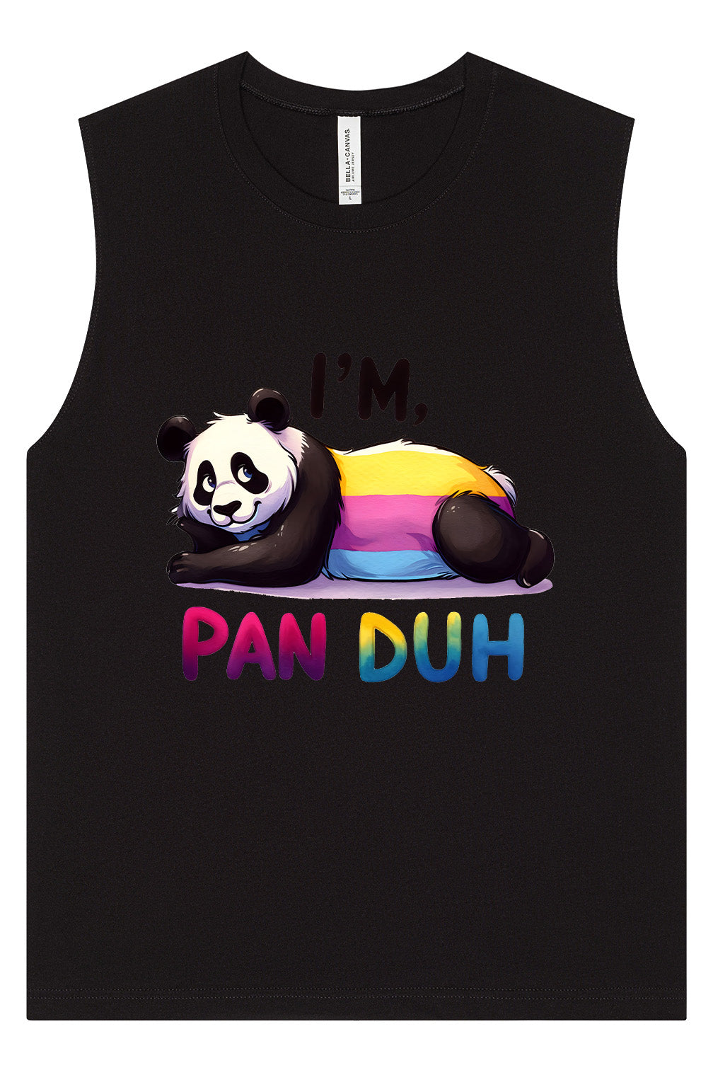 Pan Duh Panda Muscle Tank