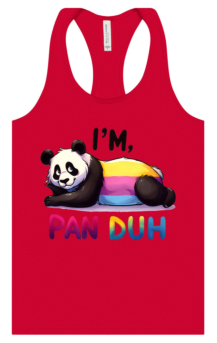 Pan Duh Panda Women's Racerback Tank