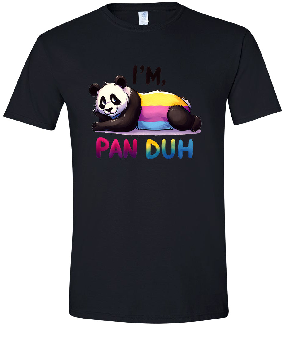 Pan Duh Panda Adult Gildan Soft Shirt