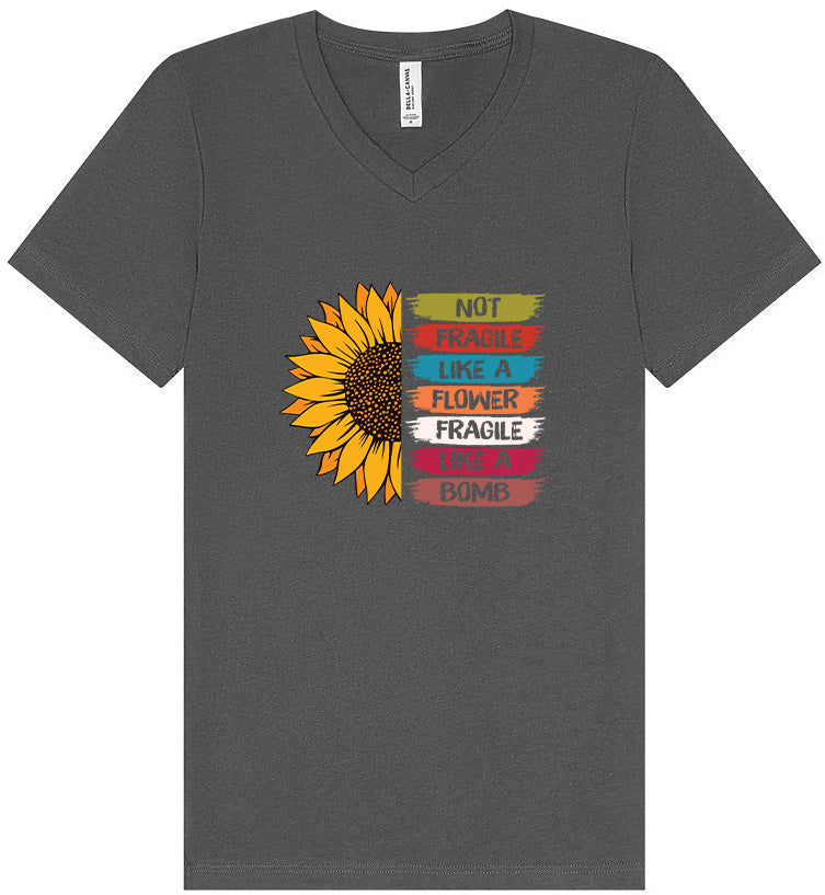 Fragile Like A… Unisex V-Neck Shirt