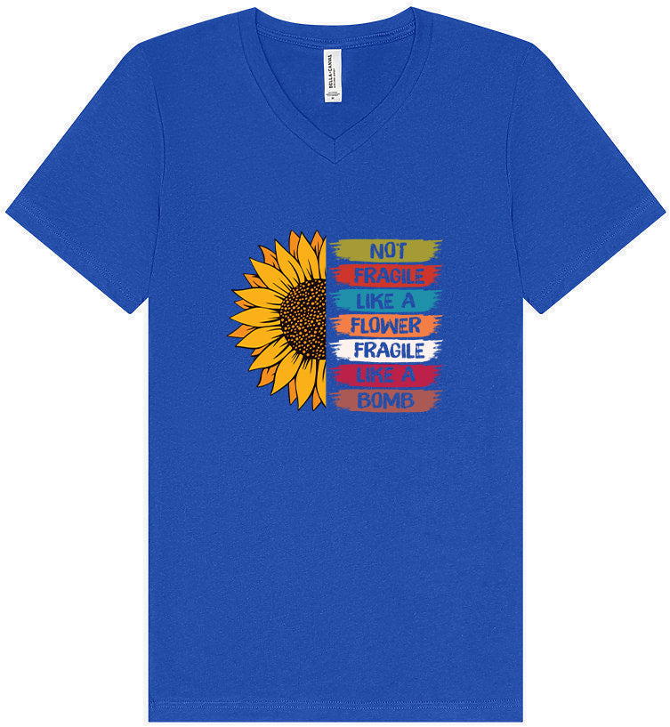 Fragile Like A… Unisex V-Neck Shirt