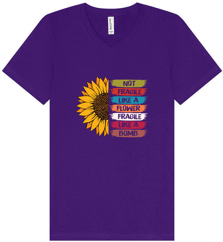 Fragile Like A… Unisex V-Neck Shirt