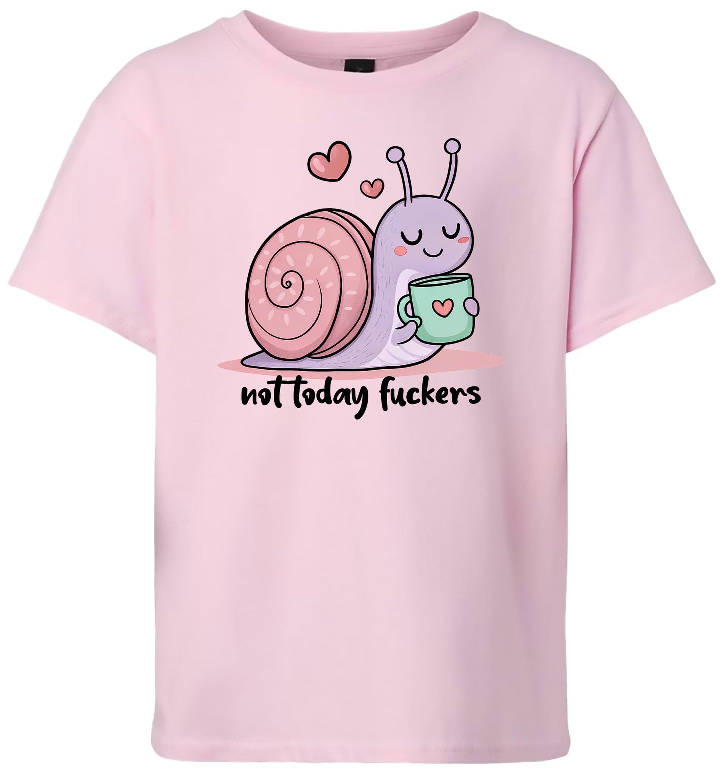 Not Today Snail Children's Gildan Soft Shirt
