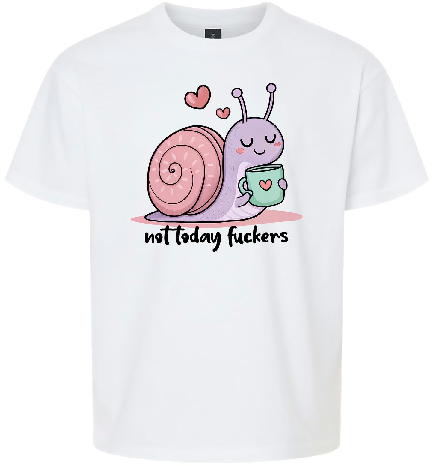 Not Today Snail Children's Gildan Soft Shirt