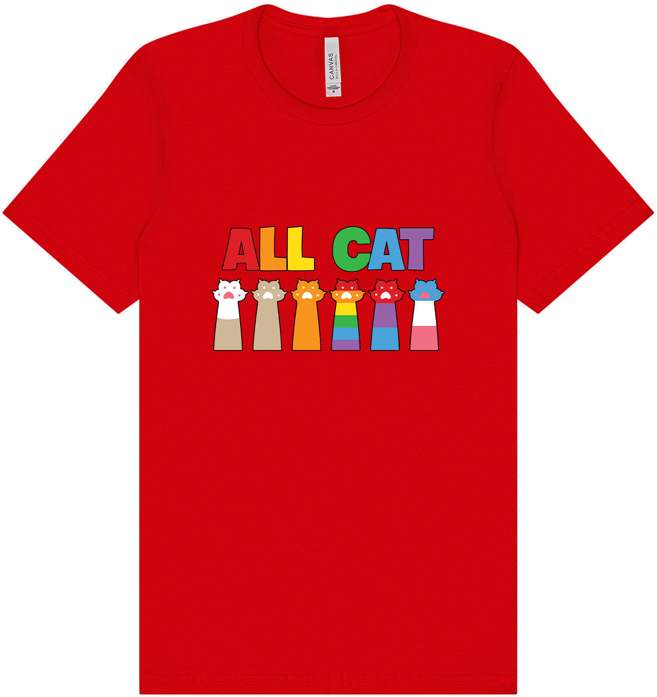 All Paws for Pride Adult Bella Canvas Shirt