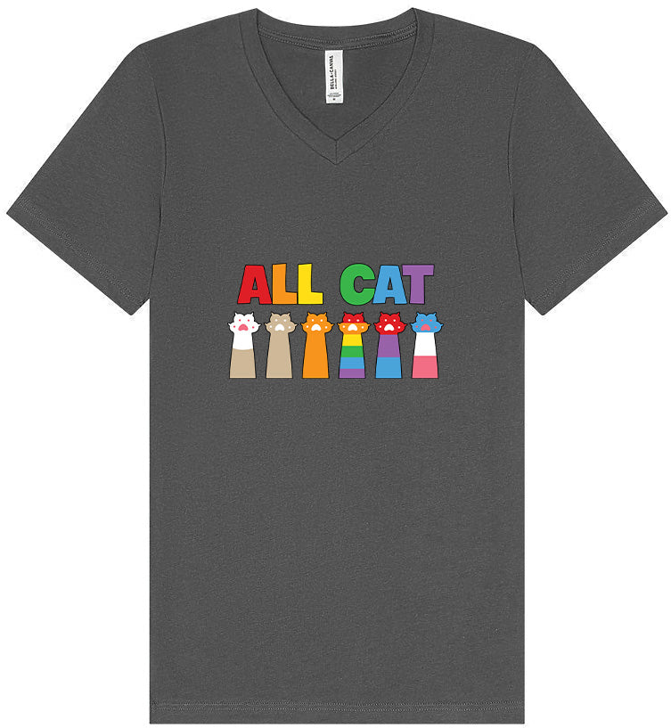 All Paws for Pride Unisex V-Neck Shirt