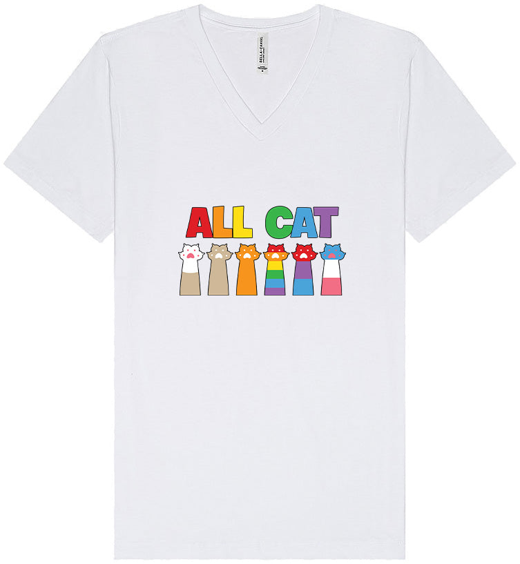 All Paws for Pride Unisex V-Neck Shirt