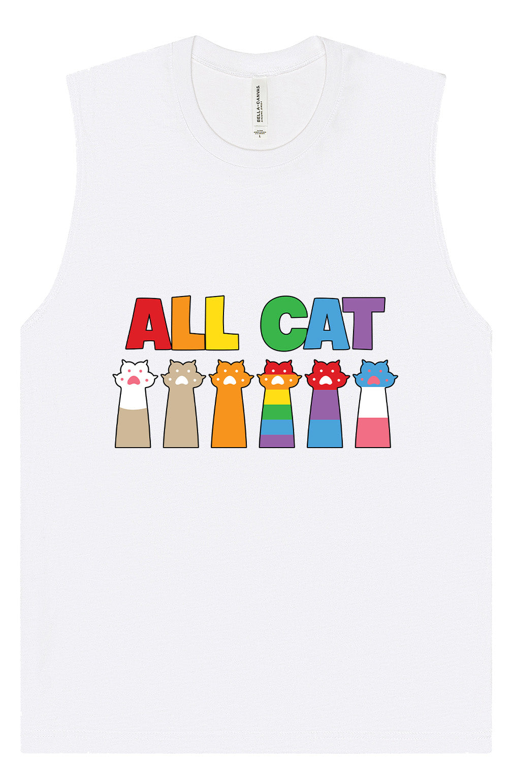 All Paws for Pride Muscle Tank