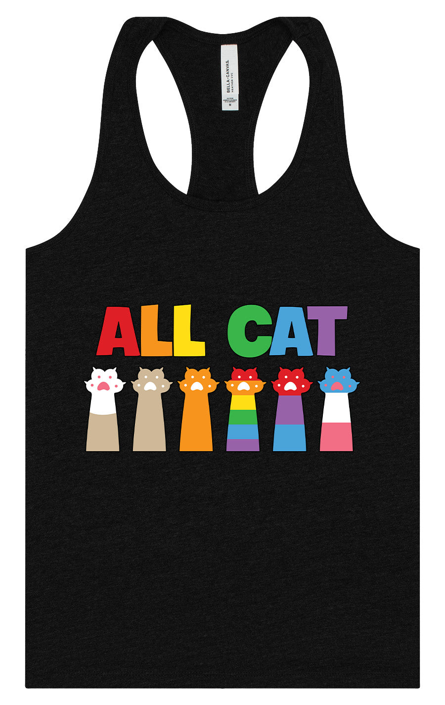 All Paws for Pride Women's Racerback Tank