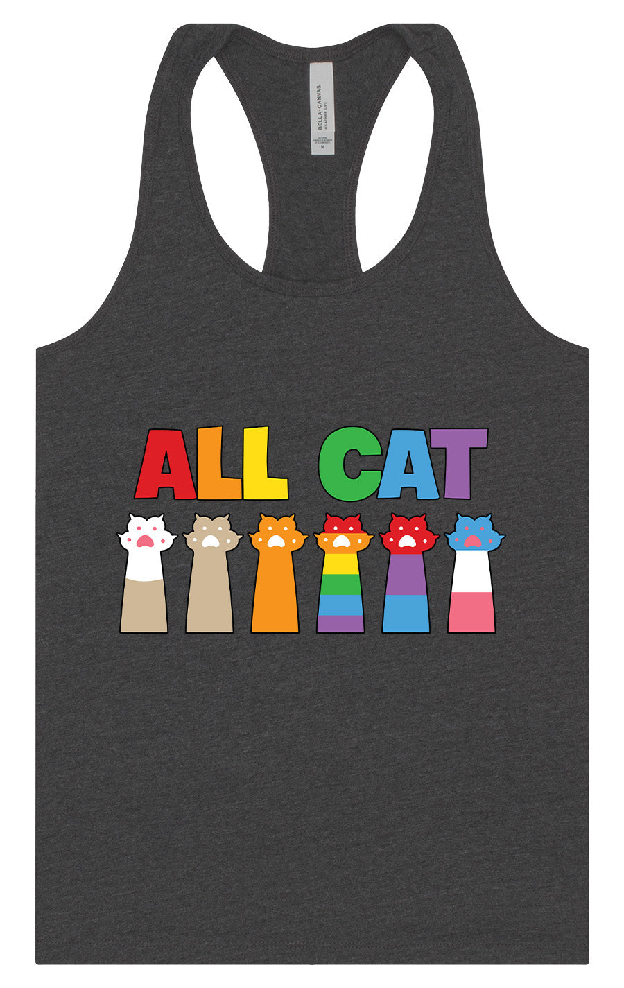 All Paws for Pride Women's Racerback Tank