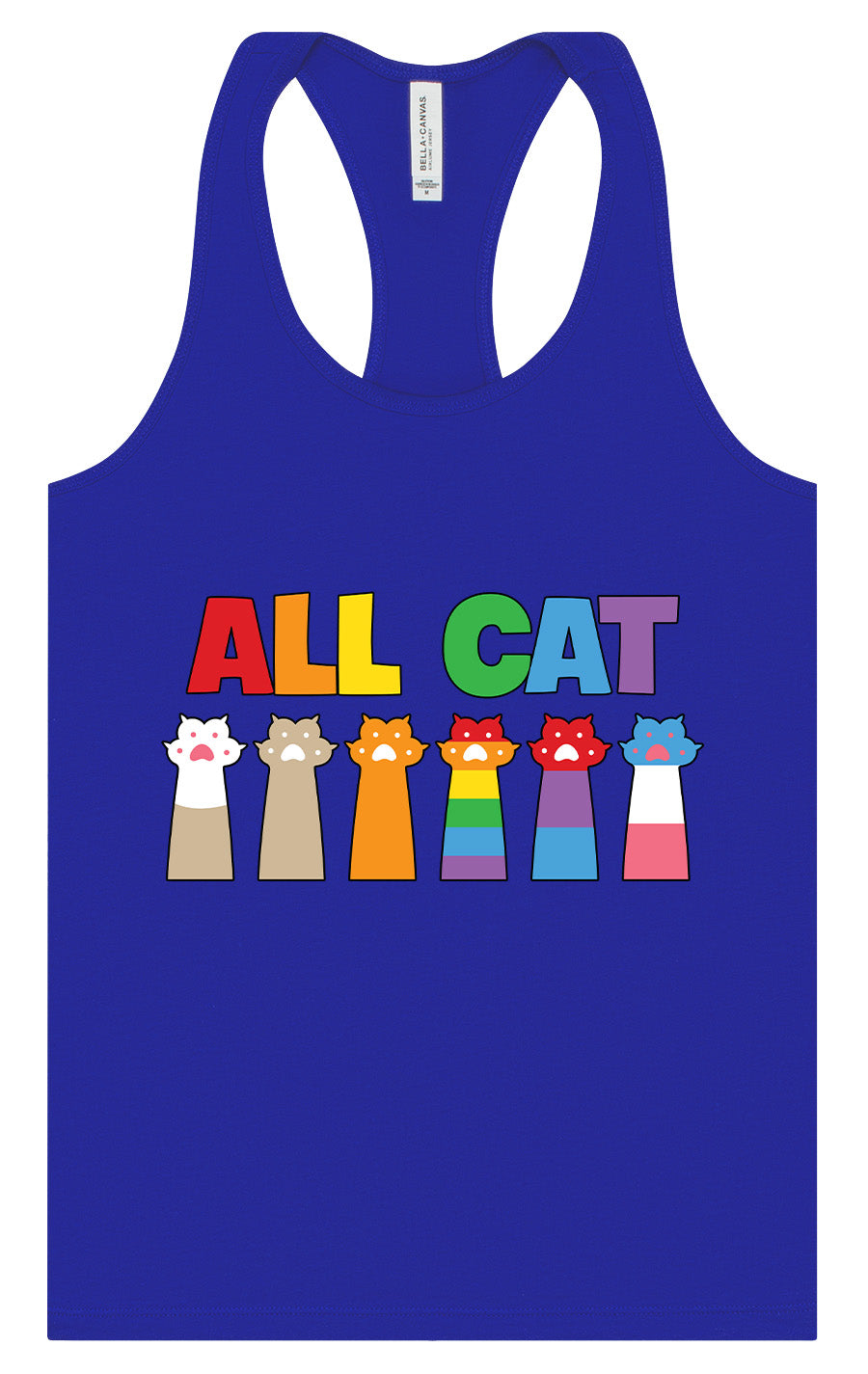 All Paws for Pride Women's Racerback Tank