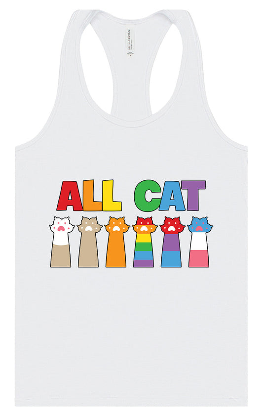 All Paws for Pride Women's Racerback Tank