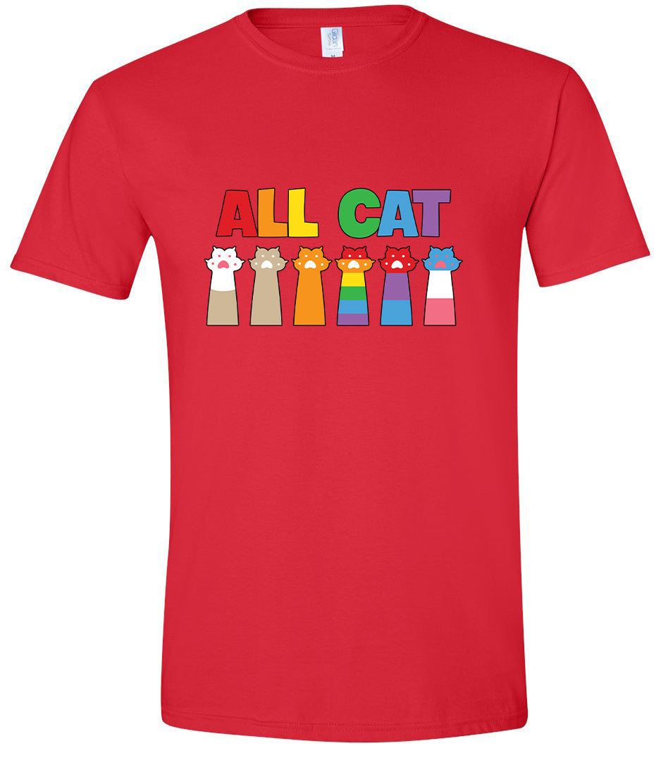 All Paws for Pride Adult Gildan Soft Shirt