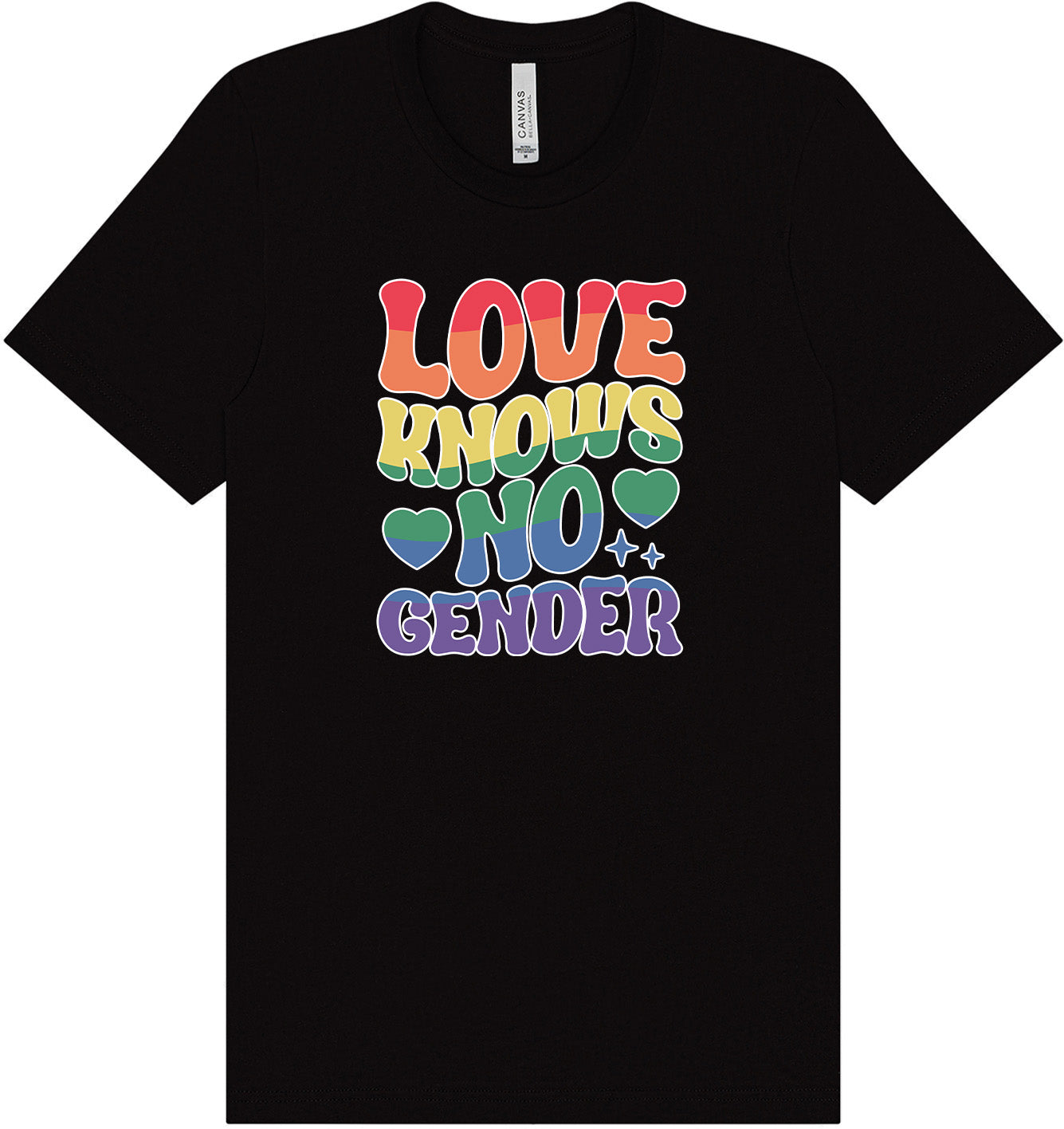 Love Knows No Gender Adult Bella Canvas Shirt