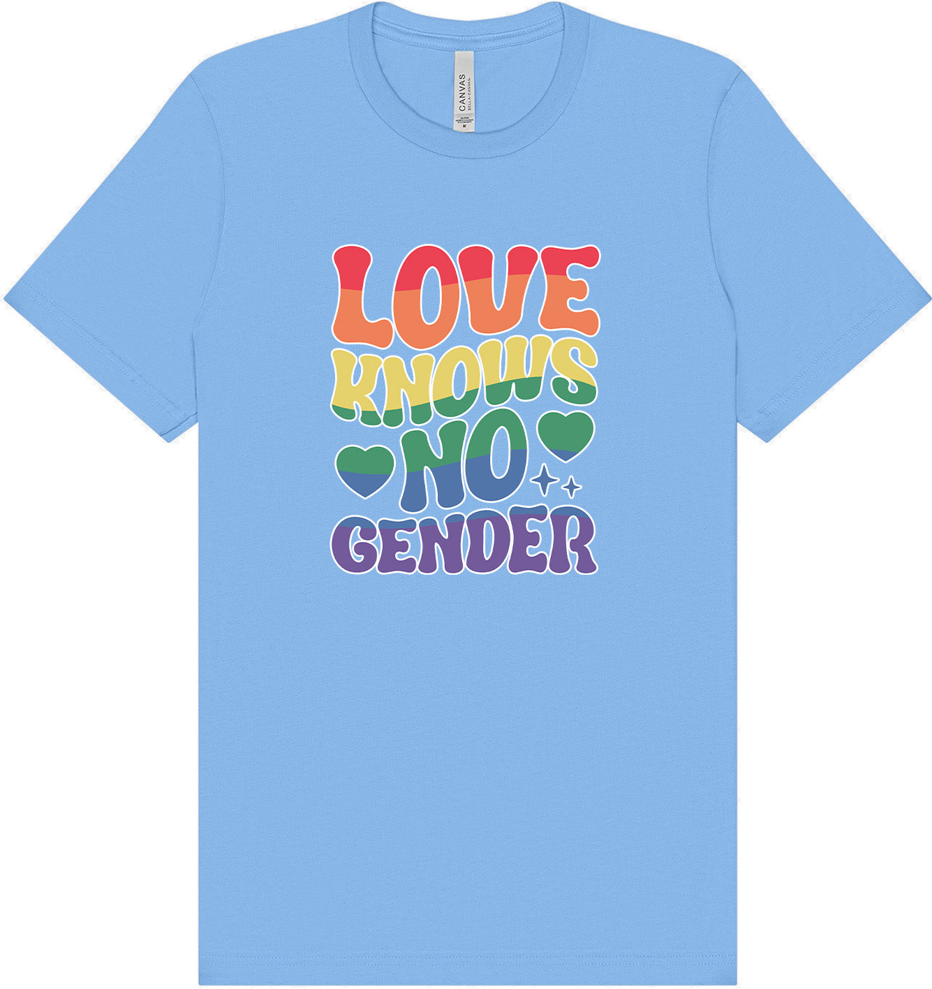 Love Knows No Gender Adult Bella Canvas Shirt