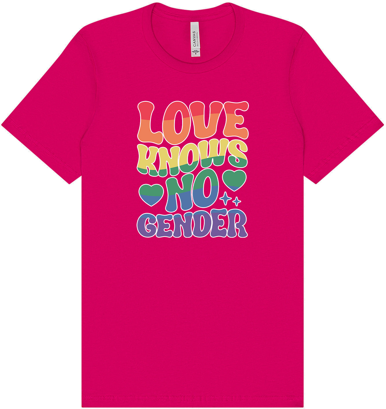 Love Knows No Gender Adult Bella Canvas Shirt