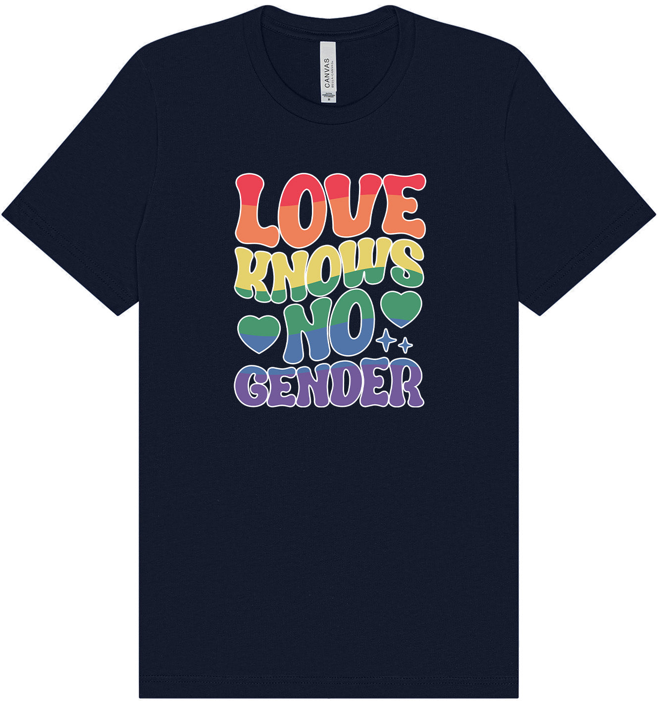 Love Knows No Gender Adult Bella Canvas Shirt
