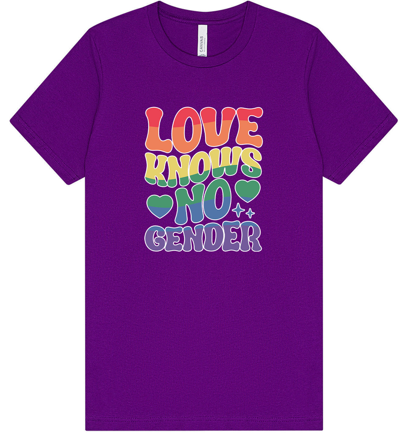 Love Knows No Gender Adult Bella Canvas Shirt