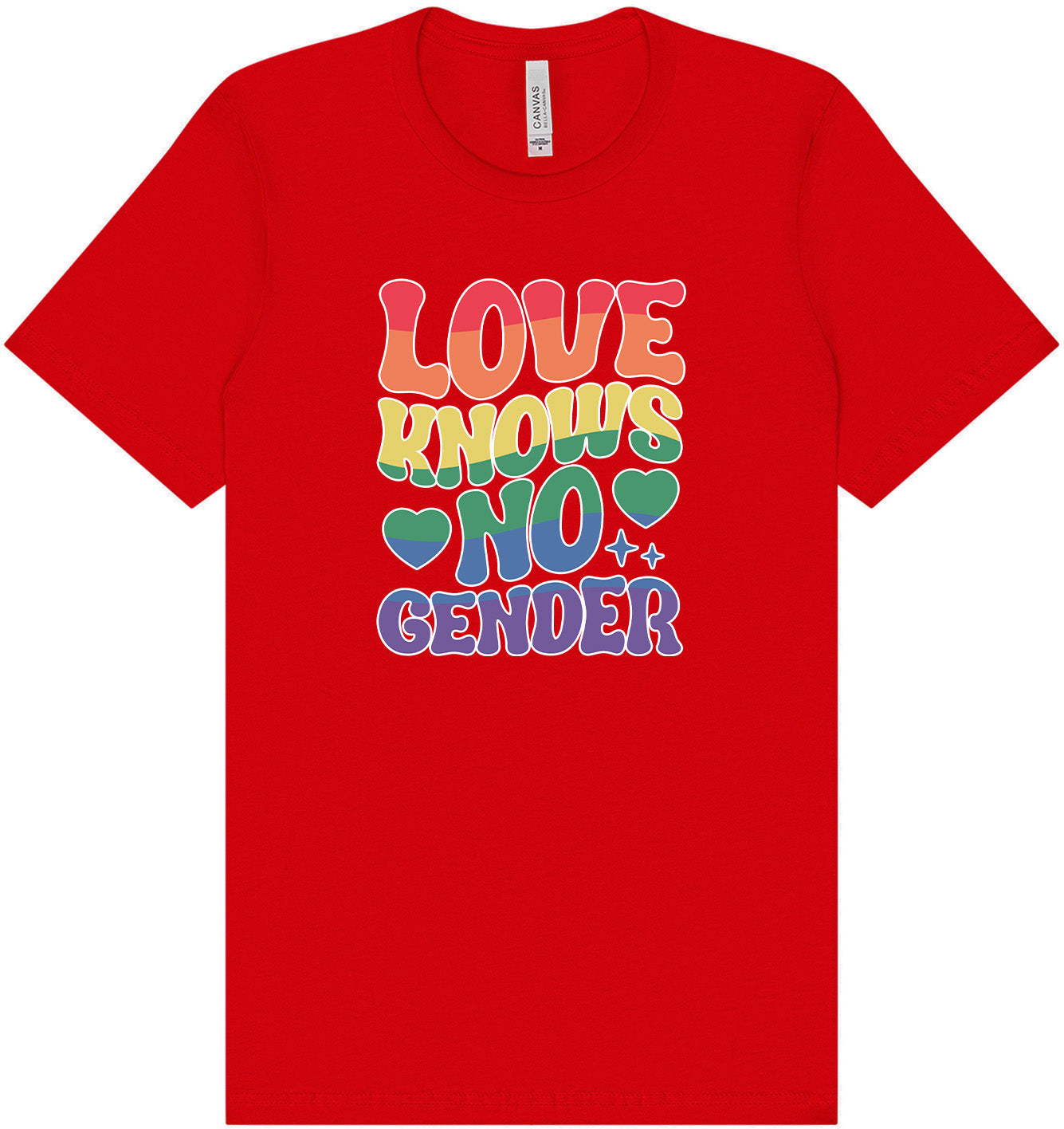 Love Knows No Gender Adult Bella Canvas Shirt