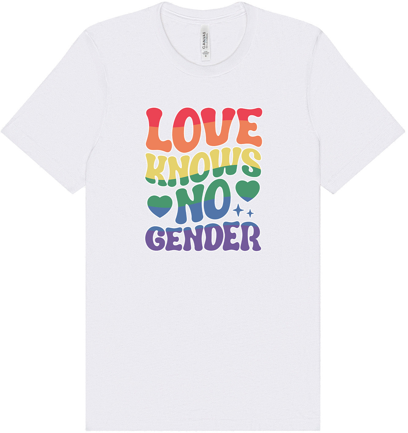 Love Knows No Gender Adult Bella Canvas Shirt