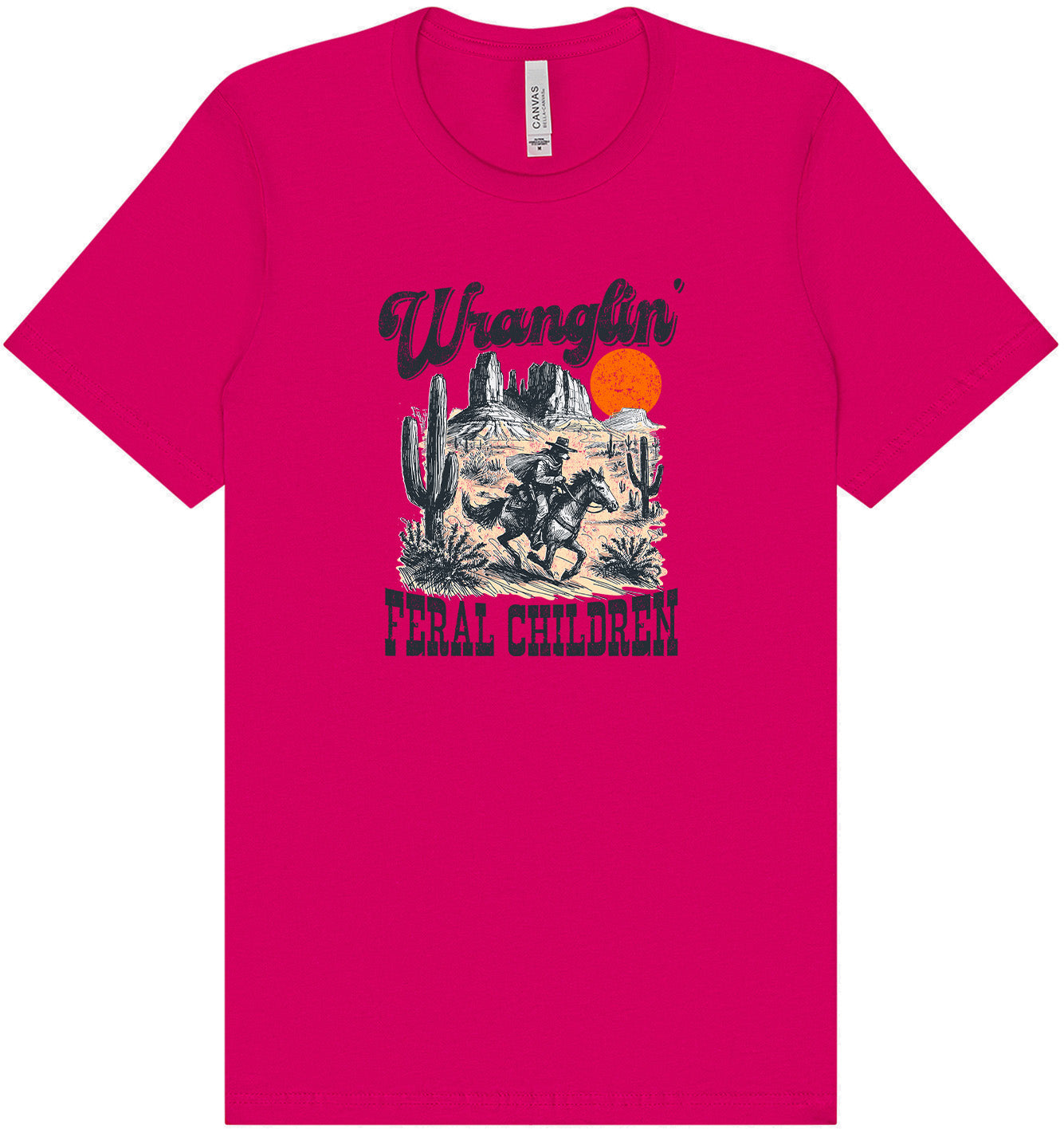 Wranglin' Feral Children Adult Bella Canvas Shirt