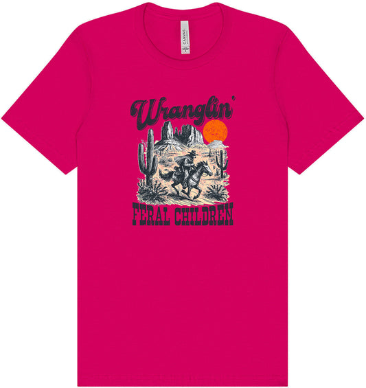 Wranglin' Feral Children Adult Bella Canvas Shirt
