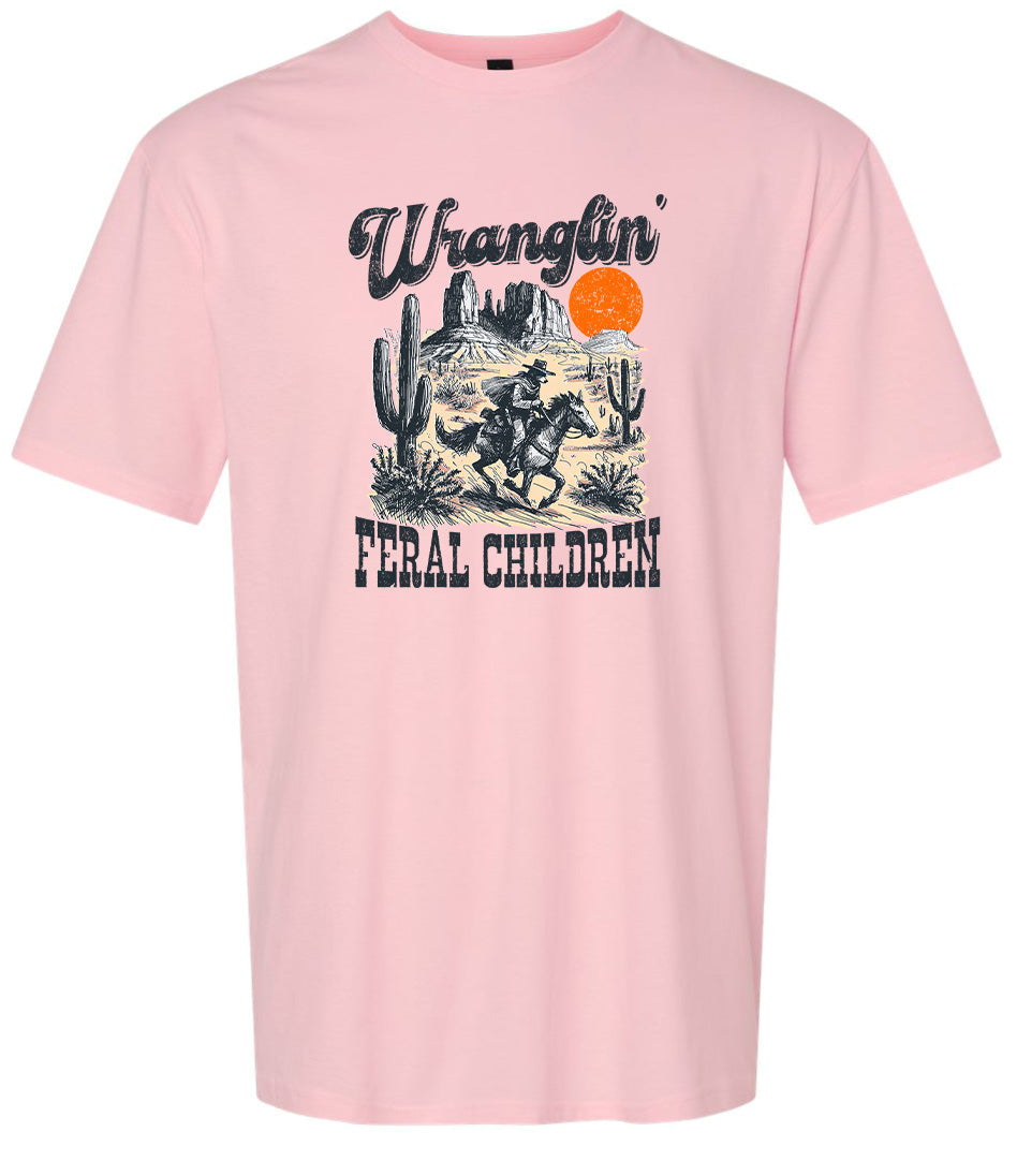 Wranglin' Feral Children Adult Gildan Soft Shirt