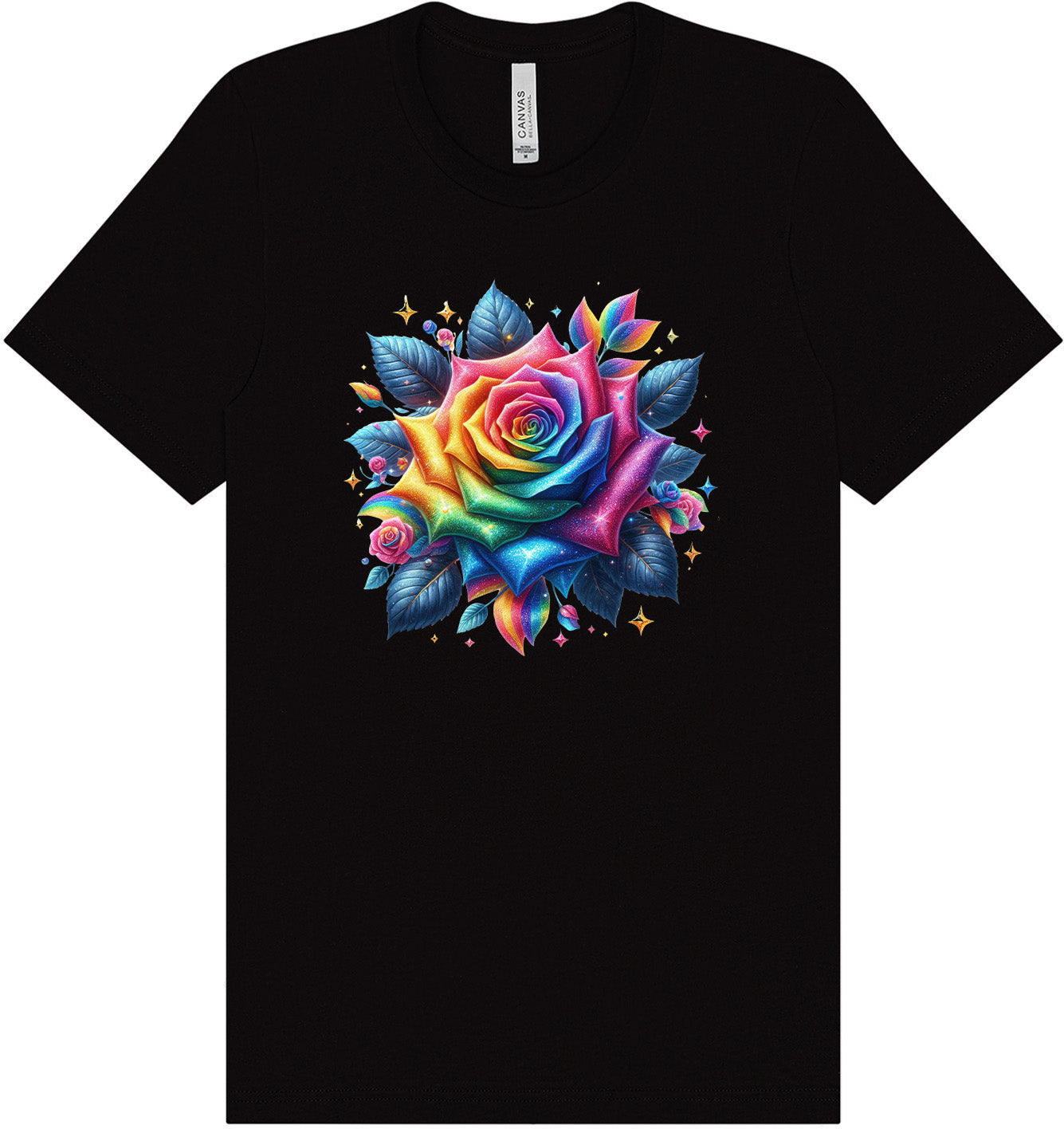 Rainbow Rose Adult Bella Canvas Shirt
