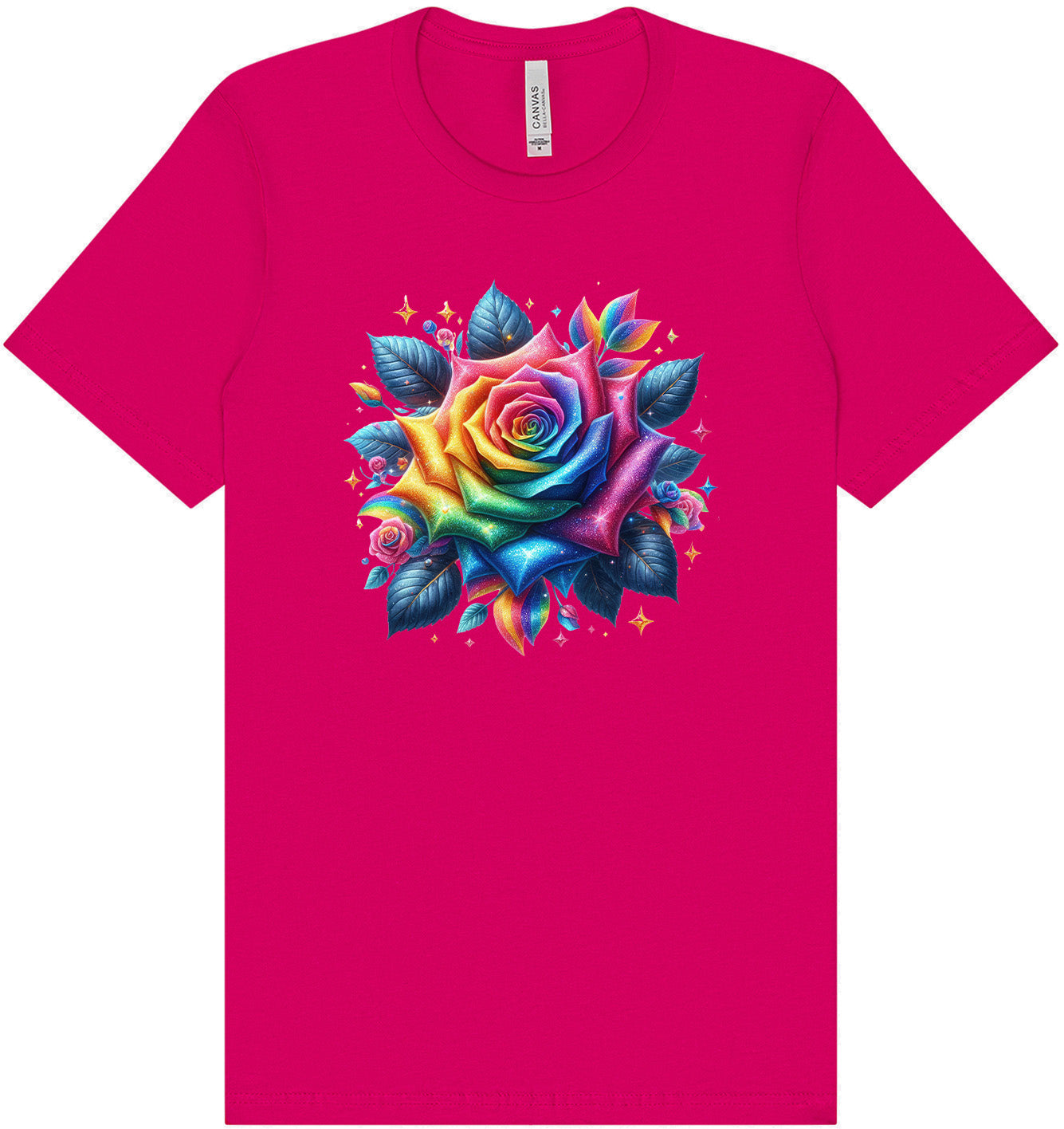 Rainbow Rose Adult Bella Canvas Shirt