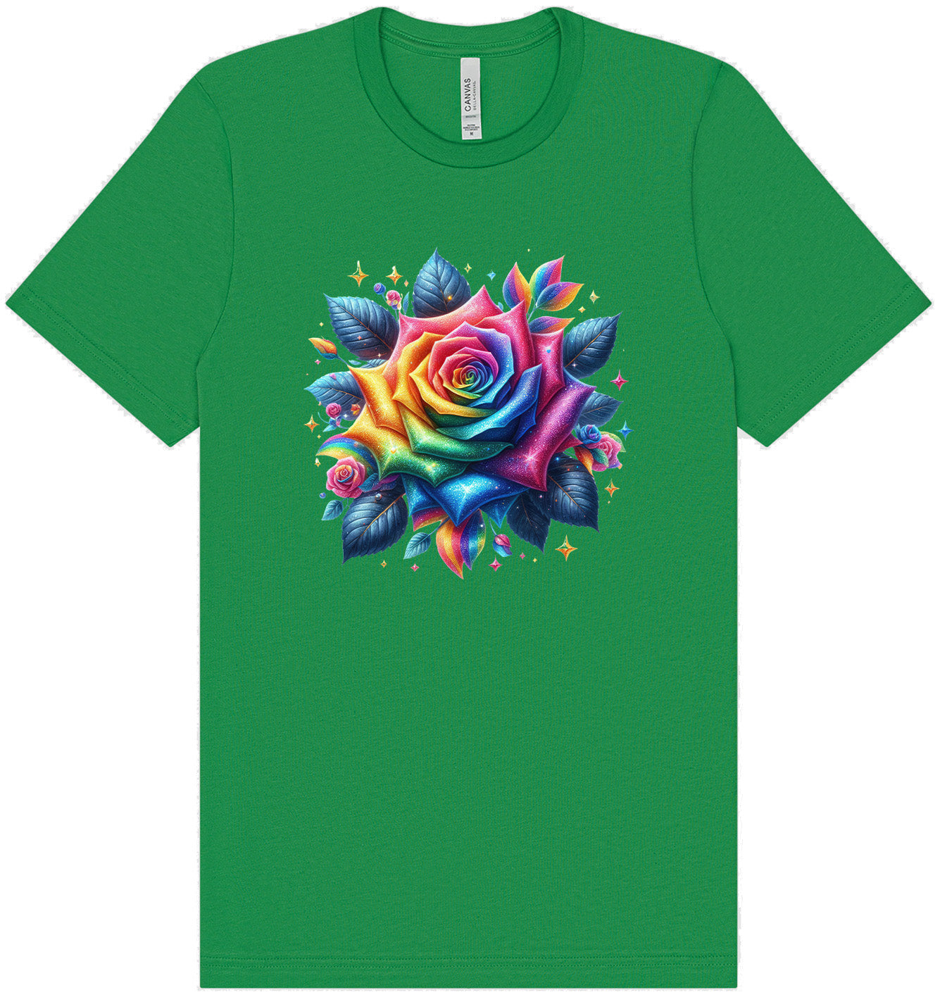 Rainbow Rose Adult Bella Canvas Shirt