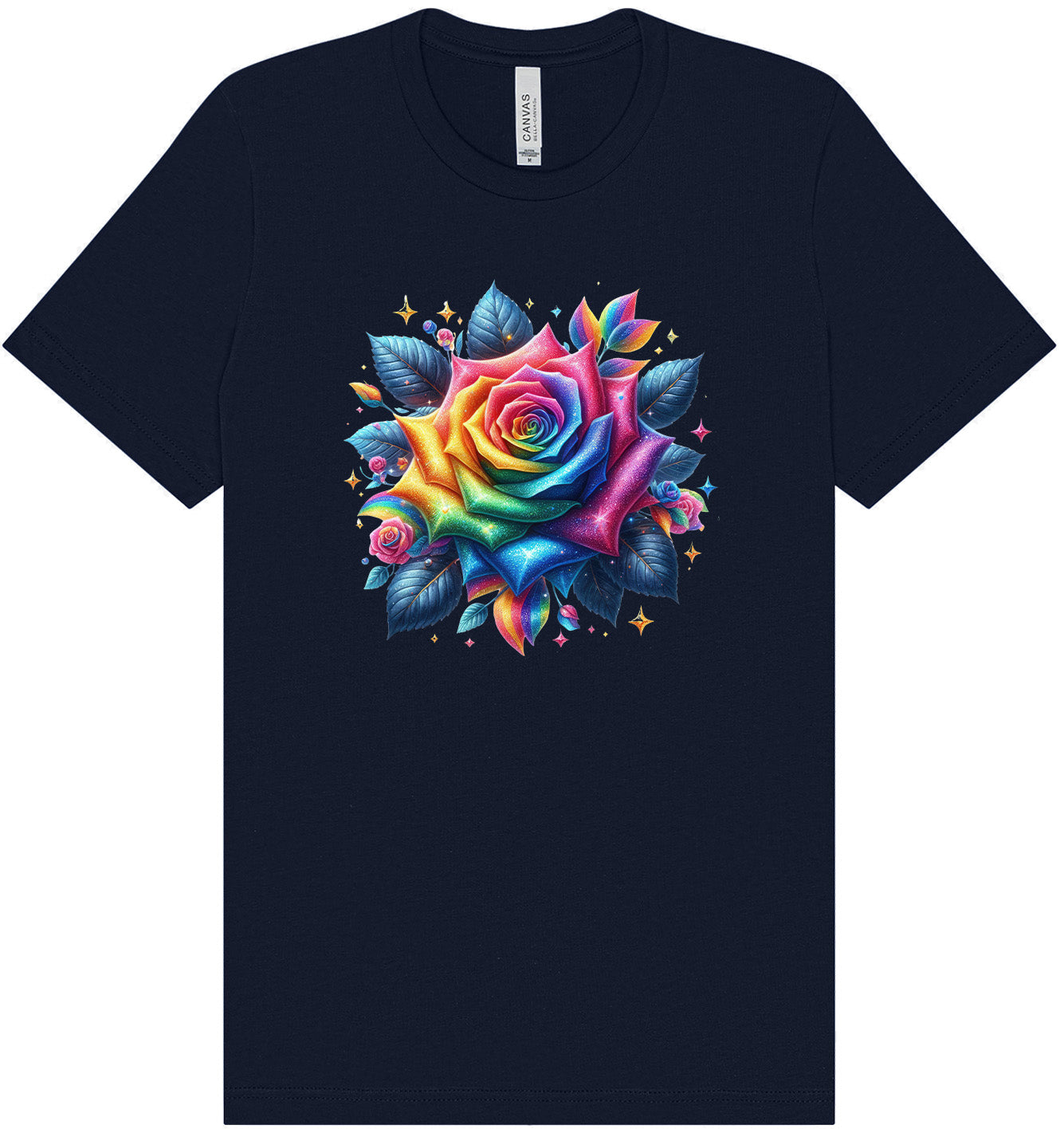 Rainbow Rose Adult Bella Canvas Shirt