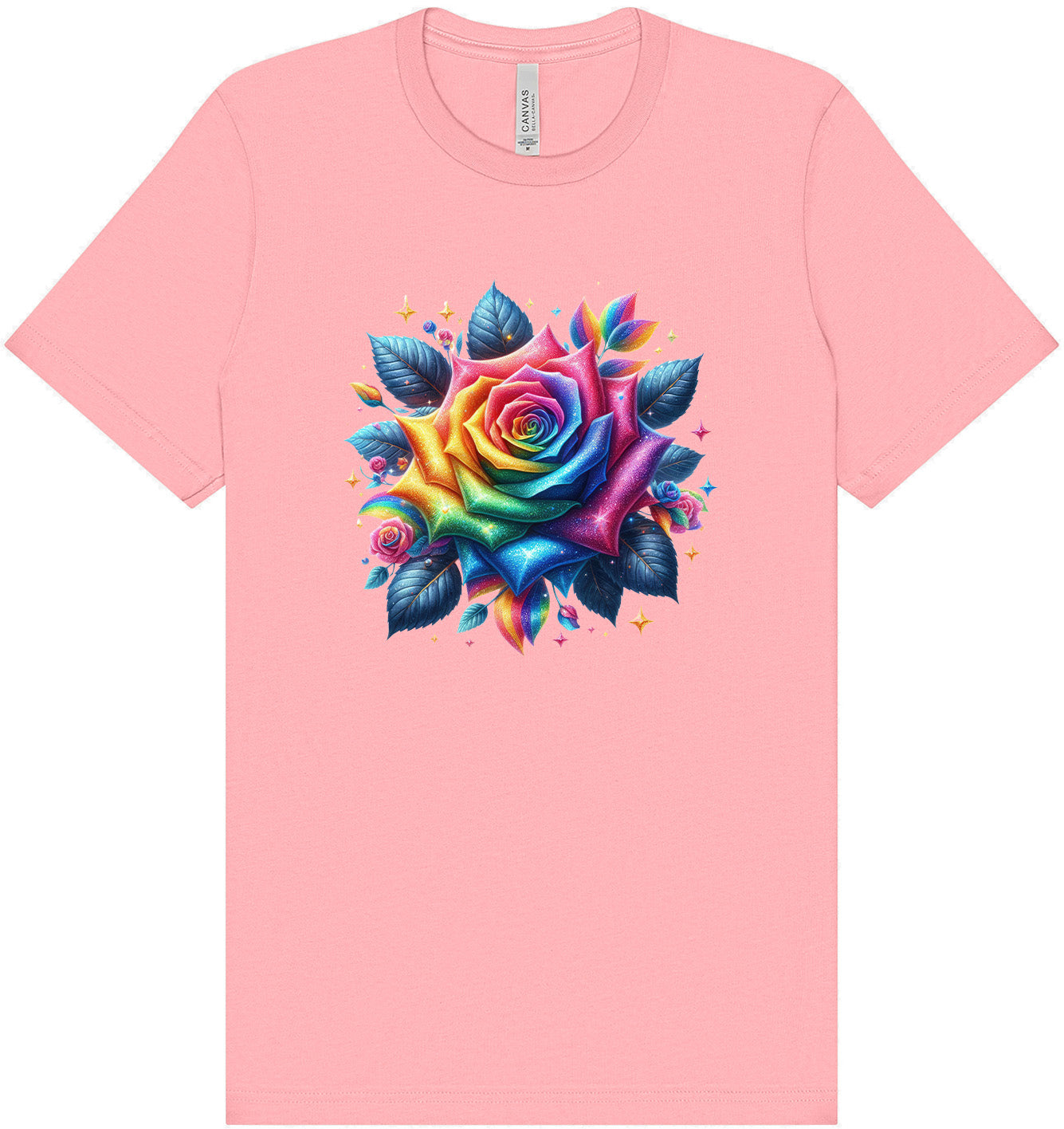 Rainbow Rose Adult Bella Canvas Shirt